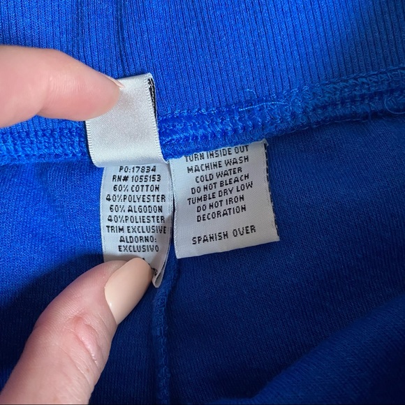 GK Elite Sportswear Royal Blue Warm Up Pants Lounge Pants Waffle Weave - Picture 5 of 10